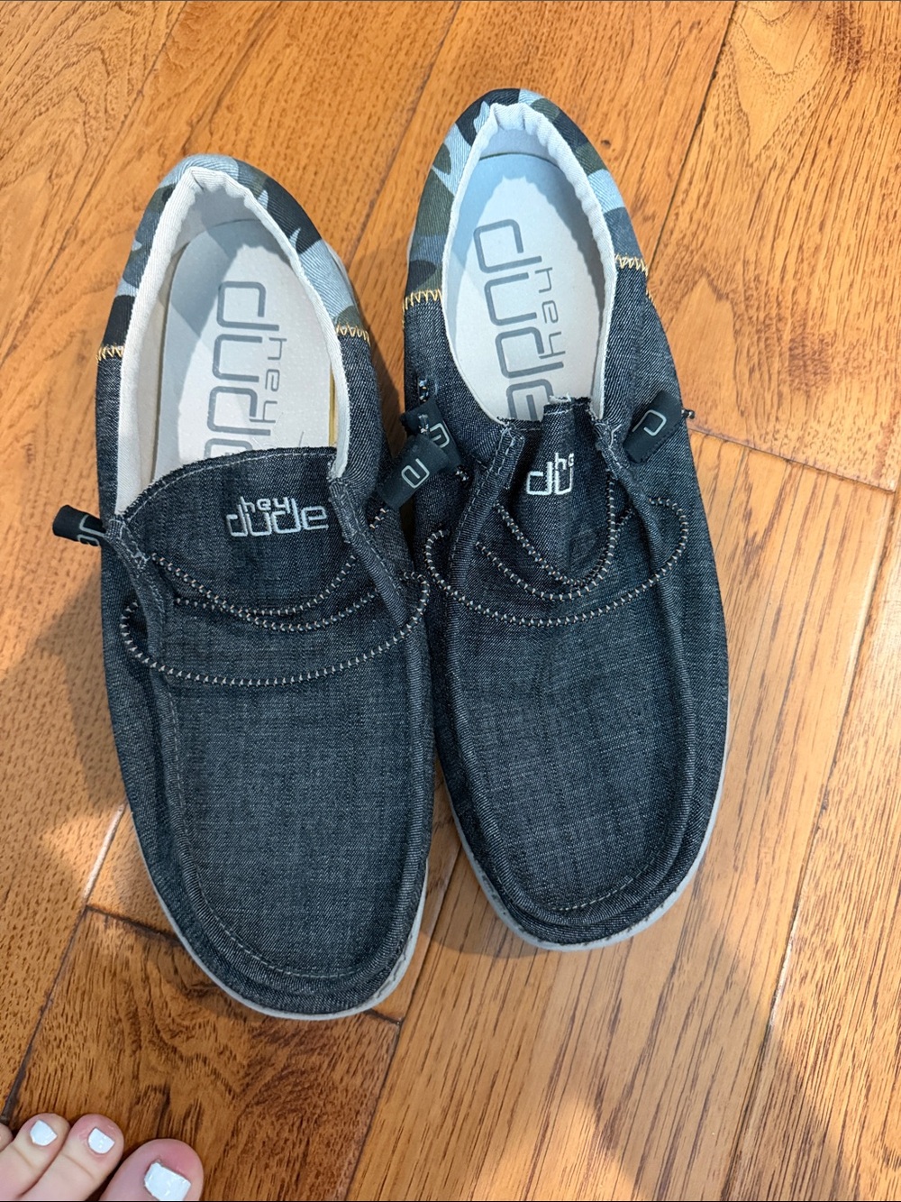 Hey Dude Casual Slip-On Shoe with Camouflage Accent